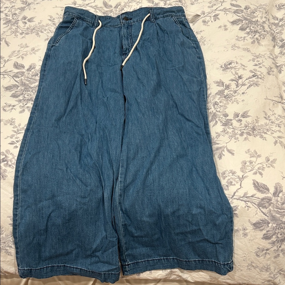 Old Navy Blue Wide Leg Jeans